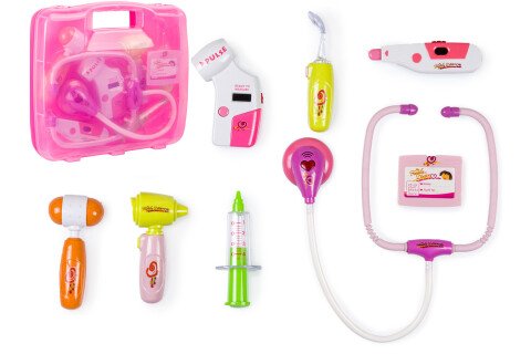 Kit medico in valigetta - rosa chiaro