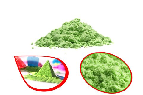 Kinetični pesek 1kg , zelen