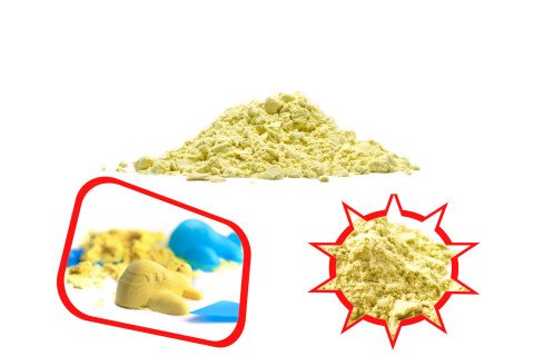 Kinetični pesek 1 kg, rumen