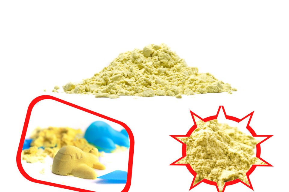 Kinetični pesek 1 kg, rumen