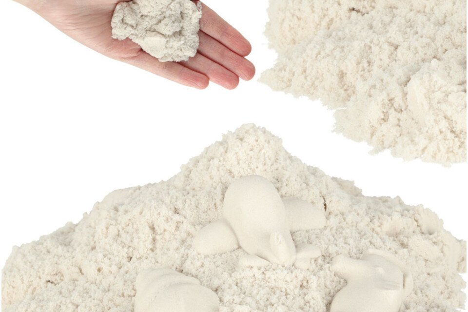 Sabbia per bambini 1 kg in sacchetto bianco