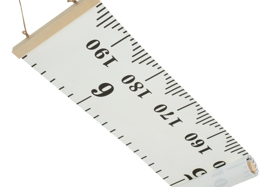 Pânză suspendată diagramă de creștere - 20x200cm, numere