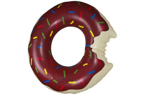 Ring za napuhavanje, Donut, 110 cm, smeđa