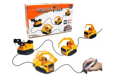 Vozilo bagra - vozi po začrtani poti