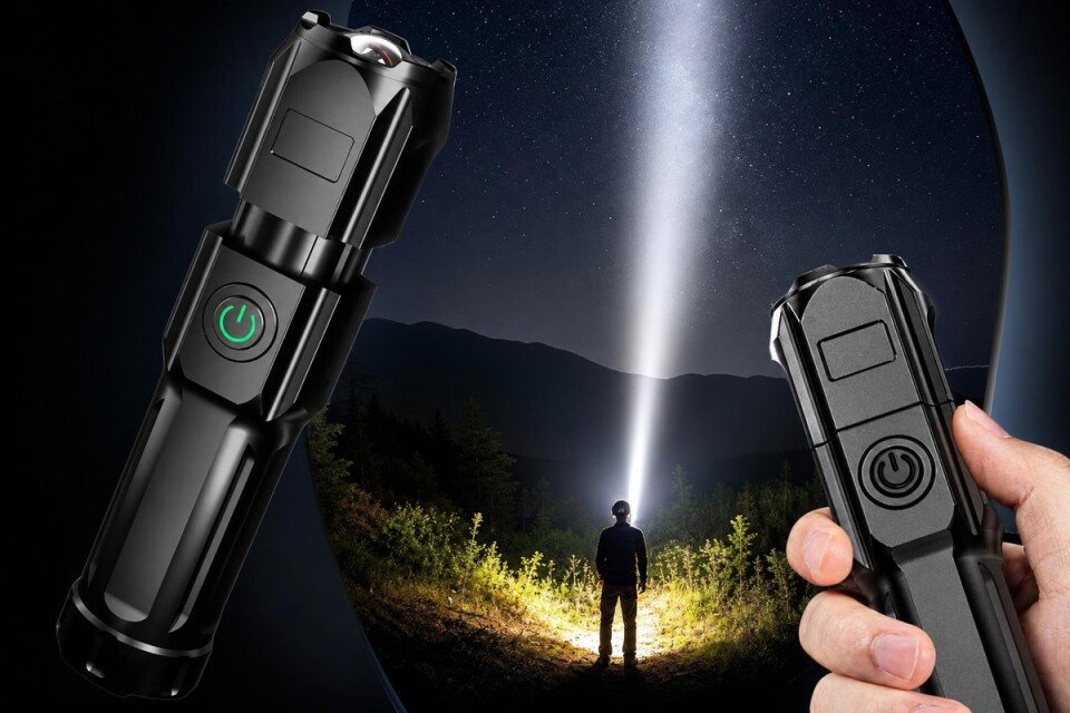 Ručna svetiljka NightFlash , USB punjenje, Xenon