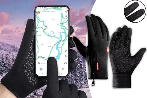 Thermohandschuhe für Touchscreen WarmTouch, Touchscreen, rutschfest, Sport