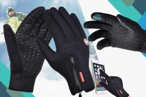 Termo rokavice za zaslon na dotik WarmTouch, Touchscreen, protizdrsne, šport