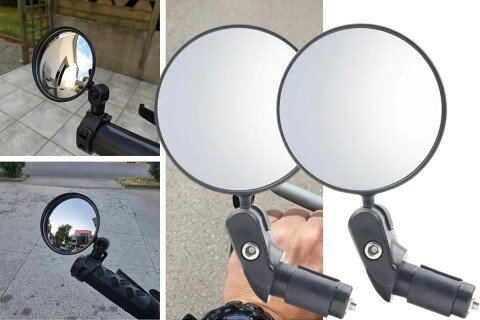 Specchietto retrovisore BikeMirror, 2 pezzi, 15x2cm, 360°