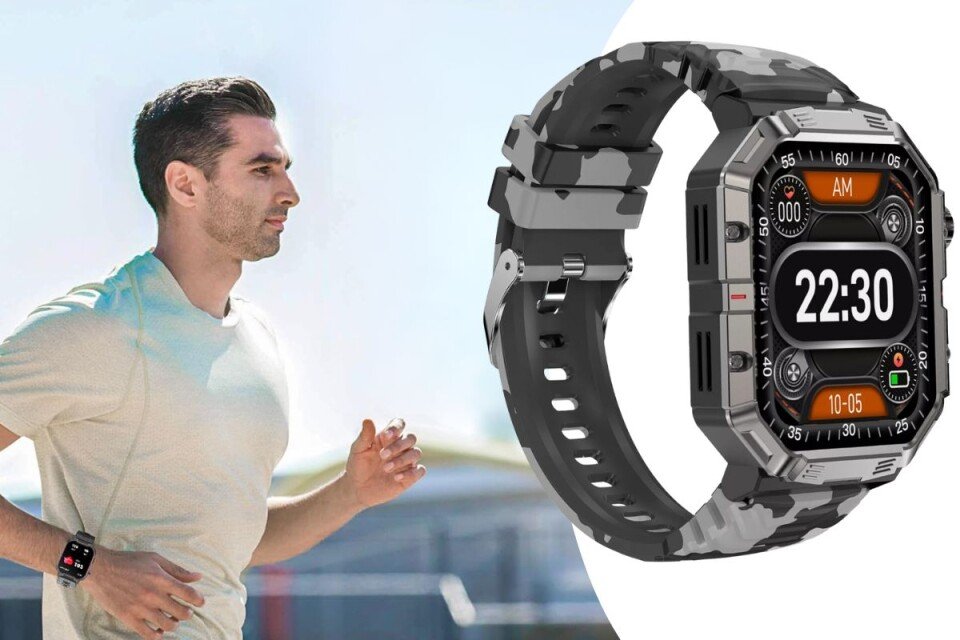 TalzWatch katonai okosóra, vízálló, Bluetooth