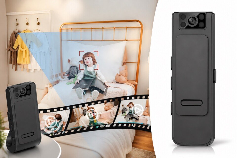 Mini-tragbarer Videorekorder 2K Nexo, 30fps HD, 180°