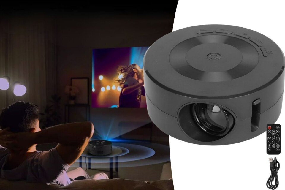 Mini LED projektor Pixora, kućni bioskop, 130*180P