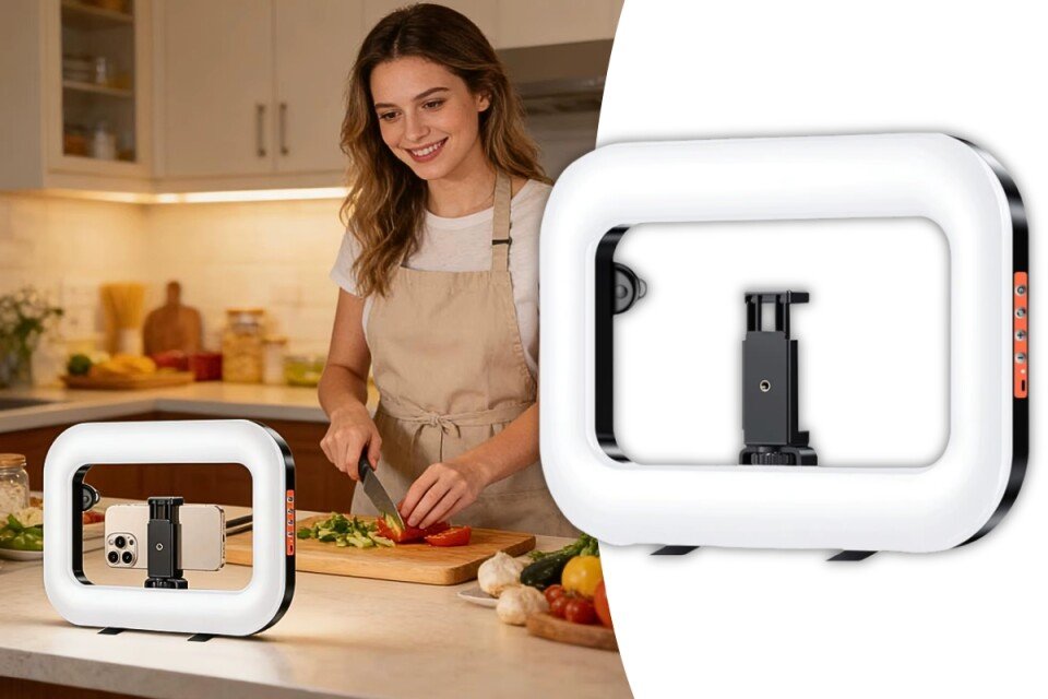 Podesivi LED prstenasti svetiljka LuxRinga, 2500K-8500K, 10W-50W