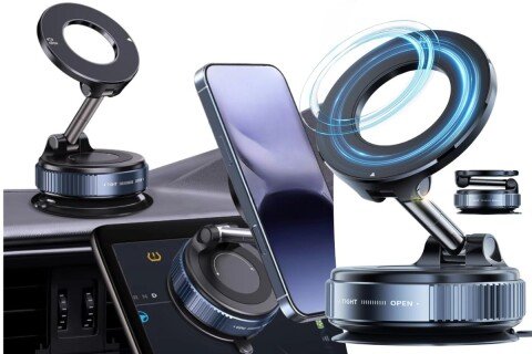 Vantiqo magnetski držač za telefon, rotacija 360°, nagib 180°