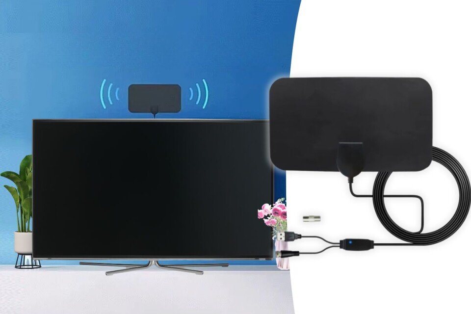 Notranja digitalna TV antena LynSmart, 4K, 80km