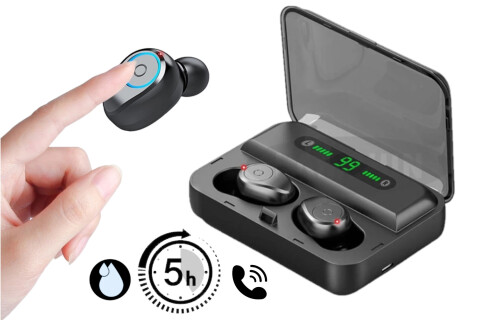 Brezžične slušalke SoundVibes, vodoodbojne (IPX5), Bluetooth 5.0