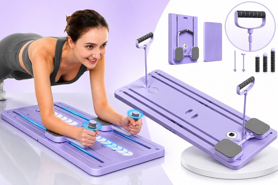 BodyAlign Pilates tábla, 20 különböző gyakorlattal