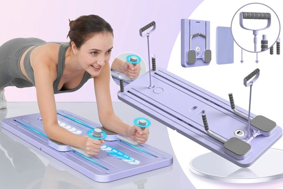 BodyAlign Pilates Board, 20 verschiedene Übungen