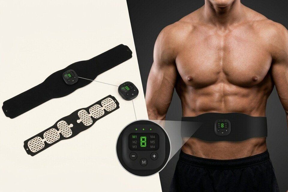 Stimulator mišic FitnessBelt, pas in trebuh