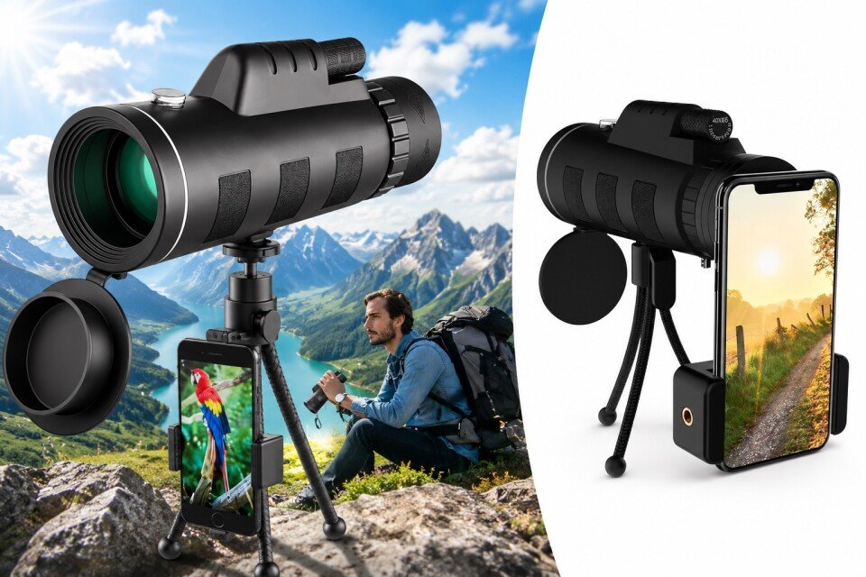 Μονοφθάλμιο τηλεσκόπιο UltraMono με μεγέθυνση 100x, 35-70 μέτρα