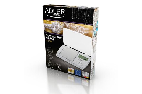 Adler AD 3161 Bilancia elettronica di precisione per gioielli da 0,1 ga 500  g
