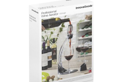 Aeratore Professionale per Vino con Supporto a Torre e Base Antigoccia –  InnovaGoods Store