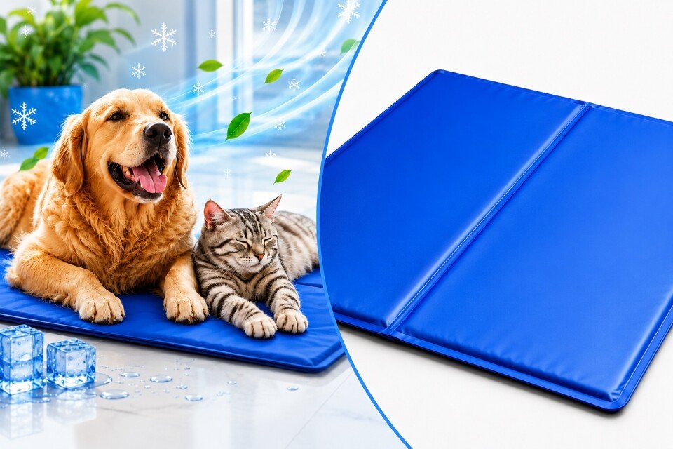 Tappetino refrigerante PawLair per animali domestici, gel liquido, 90x50 cm