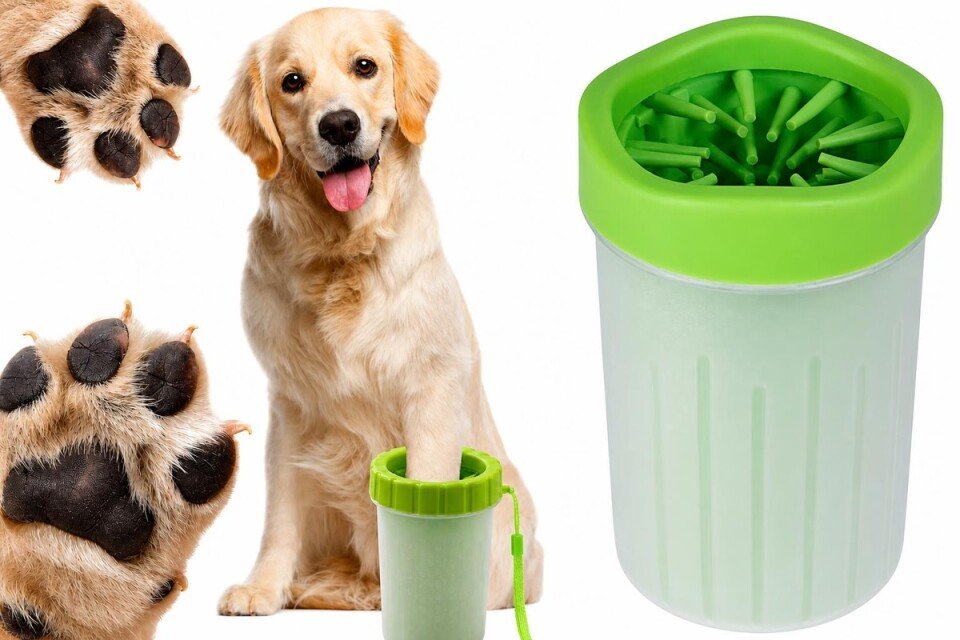 Strumento Pawsi per la pulizia delle zampe del cane, in silicone