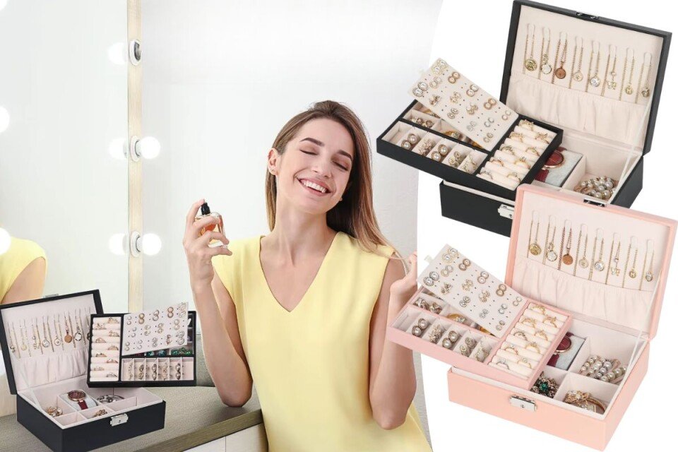 Kutija za nakit Serenelle, više pregrada i držača