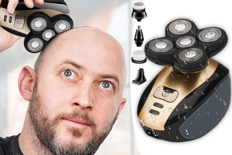 CranioTrim multifunkciós fej- és szakállborotva, IPX4, 600mAh