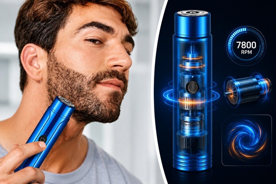 Mini električni aparat za brijanje MiniRazor, 500 mAh, 15 oštrica