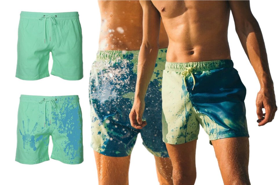 Pantaloncini da bagno da uomo 2Color, che cambiano colore
