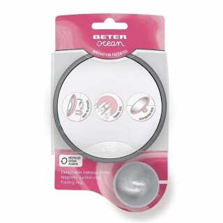 Specchio Ingranditore Koh-I-Noor Con Ventosa - Ingrandimento X6, Fissaggio A Ventosa, Design Italiano - Foto 2