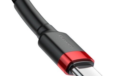 Usb-c To Usb-c Cable Pd Baseus Cafule Pd 2.0 Qc 3.0 60w 200 Cm Black Red 75860
